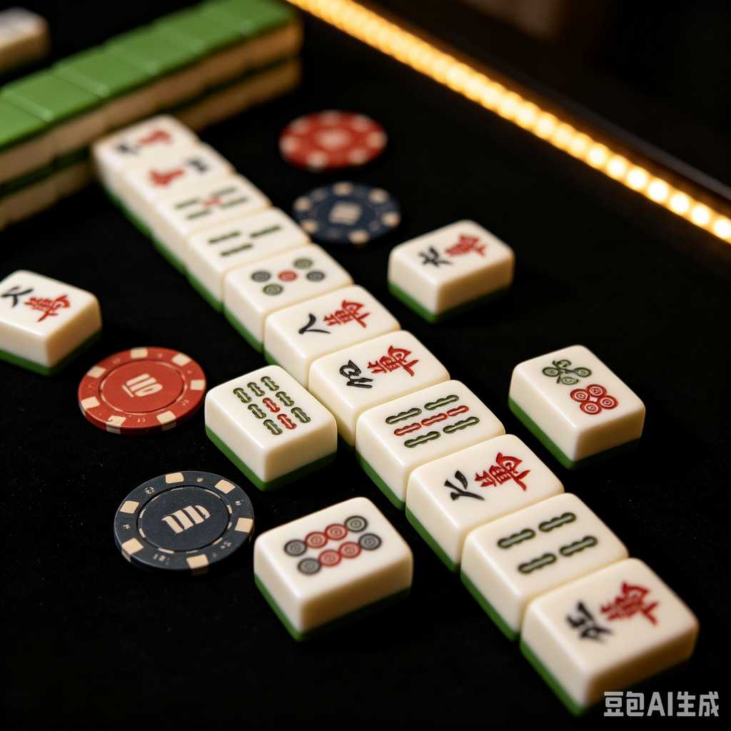 modern text mahjong tiles